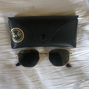 Ray-Ban Hexagonal Flat RB3548N Green sunglasses